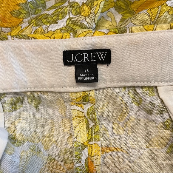 Sz. 18 J. Crew Linen Crop Pants - Picture 5 of 8
